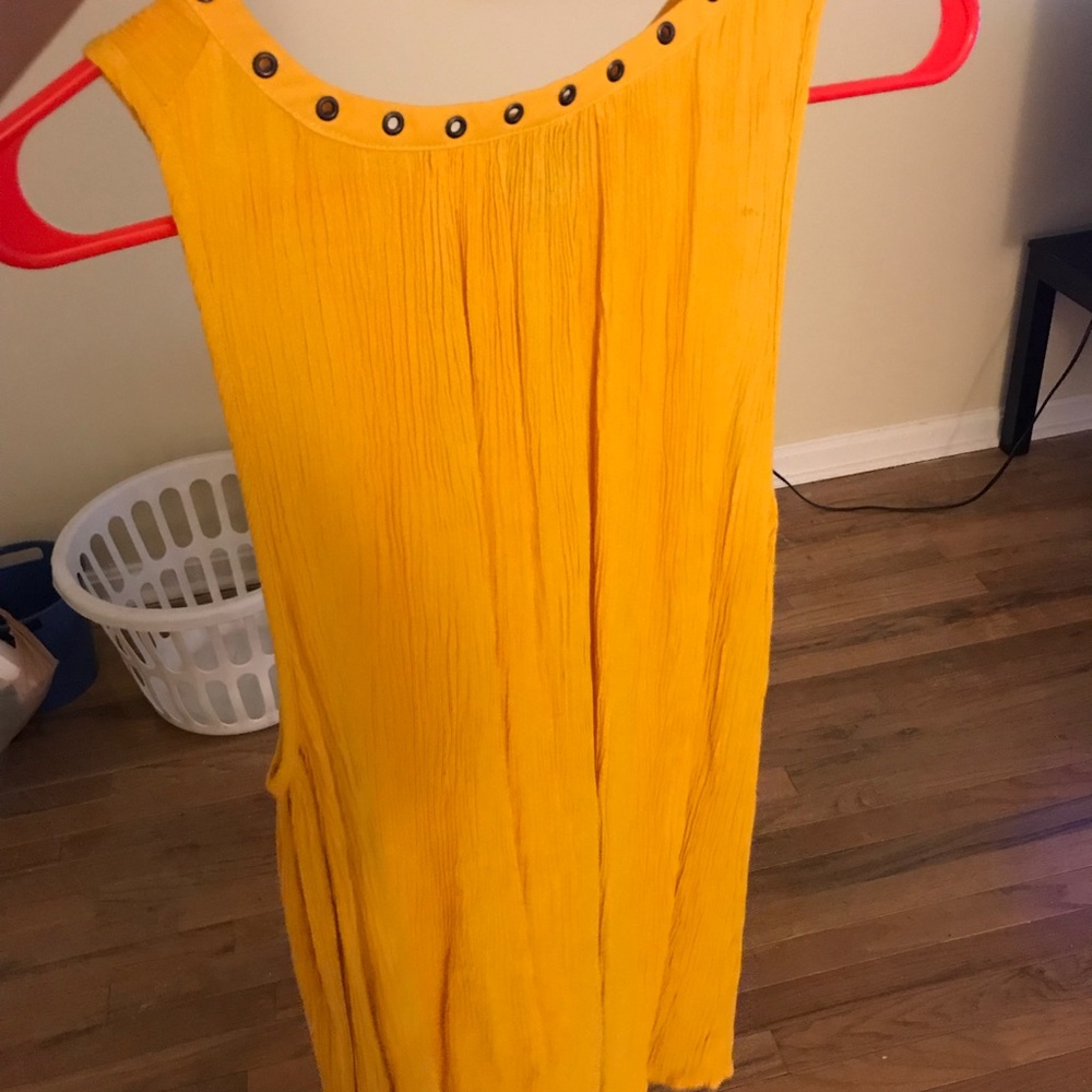 Mustard yellow tunic top